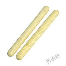 贝伦多 幼儿园奥尔夫打击乐器原木套装玩具教具响板沙锤铃鼓碰铃三角铁双响筒 打棒一对