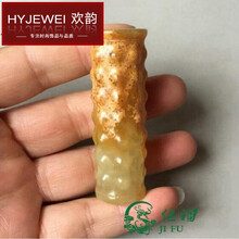 欢韵（HY）古玩古董玉璧玉器老岫玉挂件高古玉把件收藏玉柱玉综 老物件玉坠