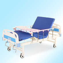礼达康 单摇床双摇床手摇式病床家用多功能护理床瘫痪病人床医用医院床理疗床门诊养老院老人床可加便孔 B08双摇床+床垫+轮+护栏+餐桌