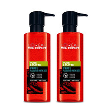 欧莱雅男士爽肤水护肤品保湿补水控油须后柔肤水 火山岩爽肤水凝露120ml*2瓶