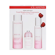 Clarins 娇韵诗清透美白淡斑套装 光芒小瓷瓶精华+乳液+爽肤水 母亲节 520送礼 礼盒装