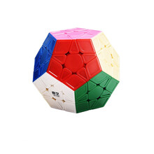 奇艺魔方 风火轮异形三阶五不规则二三阶粽子魔方格顺滑儿童学生初学者比赛专用玩具 三阶五魔方-实色