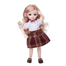 小公主JK校园服6分人偶儿童礼品玩具31cm12寸女孩BJD洋娃娃 益思公主(JK校园系列) 30厘米
