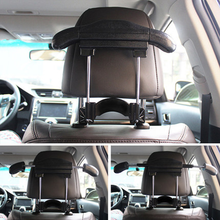 醉米汽车可伸缩车载多功能衣架车用不锈钢西装四季挂衣服车用椅背衣架 汽车专用衣架（黑色）