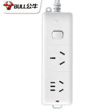 公牛16A空调专用插座电暖器插板加长延长线4000W大功率插排油汀插线板接线板排插16安大孔拖线板 1.8米2插位GN-S102D【送10A插头】