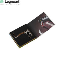 意大利进口Legnoart 家用不锈钢红酒开瓶器多功能木柄海马刀酒刀 WF-5 简约书本装