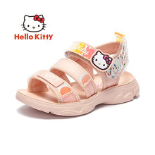 HELLOKITTY 童鞋女童凉鞋 夏季时尚沙滩鞋运动学生休闲鞋 K152A3966粉色32