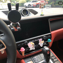 适用保时捷车内macan卡宴帕拉梅拉718无线充电车载导航手机支架 银色(非无线充电款)夹