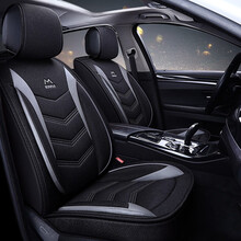 智汇 汽车坐垫座套亚麻座垫全包布艺四季通用适用华晨宝马新3系320li5系525li530li1系118i730li7系X3X1X5X4