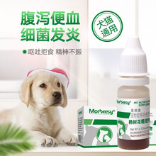 宠物宠泻灵狗狗拉稀腹泻 猫咪拉肚子拉血宠物细小宠物犬猫呕吐肠胃炎药软便吐黄水宠肤恩止泻止痢口服液整盒 宠泻灵一盒10支