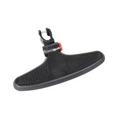 溜娃神器V8V1V3V5遮阳伞头枕车篮挂篮棉垫坐垫脚踏板水杯架 脚踏板-黑【适用三角管】