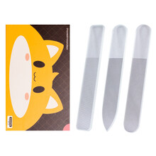 指甲锉纳米玻璃婴儿指甲抛光条打磨砂条锉刀美甲工具 尖型+圆型+方型