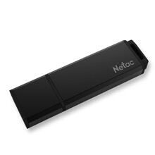 朗科（Netac）U351 高速USB3.0 全金属U盘商务直插式闪存盘小巧迷你车载加密优盘 黑色 128GB