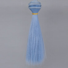 新品BJD陶瓷娃娃假发SD刘海高温丝可儿ob棉花娃加厚发排假毛材料彩色 T4020 横长1米竖长30厘米