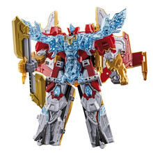 万代BANDAI日版 DX 魔进战队 合体变形机器人 武装套装 闪耀钻头银战士 大凤凰