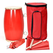 利特莱依-12牛皮腰鼓儿童成人腰鼓鼓棒秧歌腰鼓安塞腰鼓配鼓包