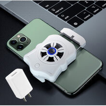 睿戴康 手机散热散热器手机适用于小米黑鲨冰封散热器pro背夹半导体水冷液冷吃鸡苹果安卓散热器不求人 【p9内置电池风冷散热器白色】+2A充电头