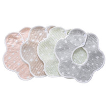 【3条装 360围嘴】婴儿口水巾纯棉防水围嘴宝宝纱布口水兜新生儿用品儿童吃饭围兜360度旋转秋冬 3条装（360度围嘴-防水款）随机色