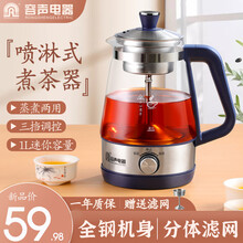 容声煮茶器黑茶壶长效保温喷淋式蒸汽煮茶壶家用电热烧水器小型迷你养生壶全自动泡茶开水壶 蓝色基础款