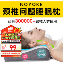 诺伊曼（noyoke）枕头记忆绵颈椎枕专用深助睡眠觉零压力养护头颈枕成人加大枕头芯