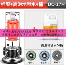 双杆多功能刷地洗地机商用地面打磨清洗机酒店地毯清洁手推式 标努 标配+高泡地毯水4桶