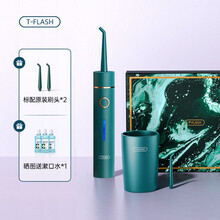 TFLASH同诗冲牙器/洗牙器/水牙线/洁牙器 超声波便携式洁牙神器 墨玉绿