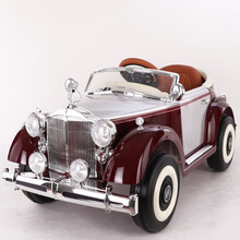 儿童四驱电动车老爷车四轮可坐越野音乐蓝牙遥控汽车复古老爷车双人男女小孩宝宝玩具车摇摆超大号童车萨玛特 【红】四驱大电瓶+蓝牙+遥控+摇摆+灯光