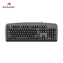 双飞燕 KB-8 有线键盘办公键盘笔记本台式机通用键盘104键黑色 PS2接口