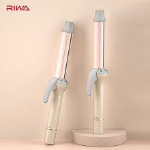雷瓦（RIWA）卷发器夹板电卷发棒大卷负离子红外线护发蛋卷懒人小卷波浪温控速热烫发器RB-8512 粉色