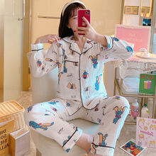 月子服春秋纱布纯棉产后产妇哺乳夏季薄款吸汗透气孕妇睡衣怀孕期k 纱布开衫3502 XL码建议【125-145斤】