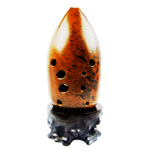 冯氏陶埙十孔10孔双腔易吹专业演奏红陶演奏陶埙音准音质柔和陶埙乐器 降E调