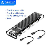 奥睿科（ORICO）M.2 NVME/NGFF移动硬盘盒转Type-c/USB3.1固态SSD外置盒 NVMe-10Gbps-黑色