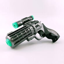 布鲁奇 太空儿童玩具枪电动闪光声光枪2-3-5岁宝宝男孩小玩具绝地求生98凯k吃鸡模型枪幼儿生日礼物 螺旋单人版（配电池） 精致彩盒装