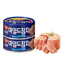韩国进口食品东远罐头金枪鱼罐头蔬菜味泡菜汤味淡味辣味即食海鲜料理下饭小吃零食 淡味金枪鱼罐头150g*2