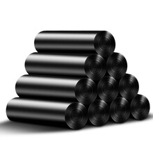 慧帮手 背心垃圾袋50*60/100只装 家用办公清洁垃圾袋 纸篓袋 清洁袋 果皮袋 黑色手提式收纳袋