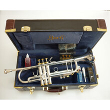 演奏巴哈小号降B调一体喇叭雕花镀银小号乐器好吹省力定制款 镀金 按键款