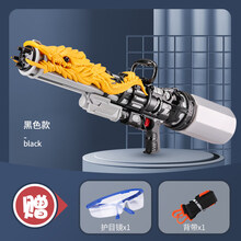 儿童水枪戏水玩具抽拉式水枪成人打水仗呲水枪泼水节喷水枪神器 超大号黑色金龙水枪【护目镜】 标准配置