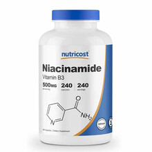 Niacinamide 烟酰胺（维生素B3） Nutricost 烟酰胺 500mg 240粒