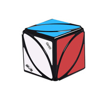 奇艺斜转魔方枫叶金字塔不规则异形魔方儿童幼儿园套装初学者比赛异型魔方玩具 枫叶-黑色
