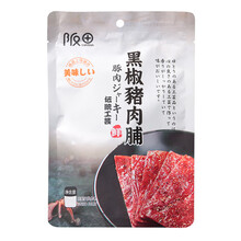 阪田 黑椒XO酱果汁麻辣猪肉脯自然片休闲小吃肉干零食 黑椒味60g