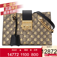 GUCCI 古驰 GUCCI女包经典女士Padlock双G单肩手提托特包现货直降 498156蜜蜂刺绣现货直降