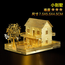 拼酷3D立体拼图金属拼装模型建筑摩天轮DIY手工玩具成年人高难度 小别墅 +大礼包