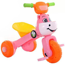 儿童扭扭车万向轮男宝宝摇摆车1-3-6岁滑滑玩具妞妞滑行溜溜车生日礼物抖音网红同款 浅粉牛牛 音乐灯光+礼包