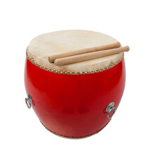 秦翔大鼓专业演出鼓牛皮鼓龙鼓威风鼓成人儿童演出盘鼓中国红鼓堂鼓乐器 18寸红堂鼓