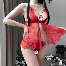 惹火猫 性感情趣内衣女 透明镂空蕾丝诱惑吊带睡裙成人挑逗 R531