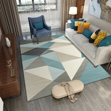 筱隽 北欧现代简约客厅地毯卧室地毯床边毯茶几垫四季通用满铺防滑定制地毯 116 120*160CM(客厅豪华款 舒适客厅毯)