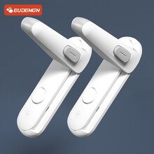 攸曼诚品（EUDEMON）防小孩儿童开门神器防猫防宠物房门锁防反锁宝宝安全锁扣 新款灰色2个装(距离<7CM)