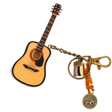 京炫（JINGXUAN)三弦模型摆件礼物张云雷京韵大鼓周九良孟鹤堂签名三弦吉他饰品 10厘米吉他挂件