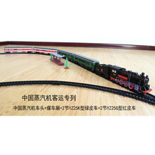 奋发Fenfa仿真电动轨道模型儿童男女孩玩具和谐号蒸汽机东风4B绿皮火车儿童节礼物 中国蒸汽机客运专列(6节) 不含轨道