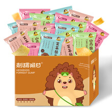 刺猬阿甘 全家桶系列休闲零食大礼包粗粮小吃20包一整箱 分享装混合口味 12g*20（山药脆片10+苦荞脆片10）